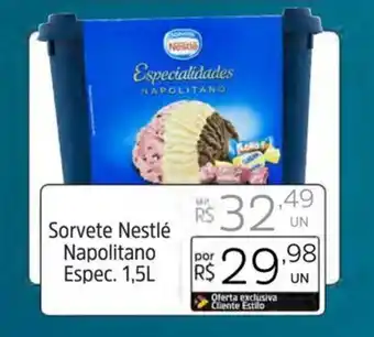 Supermercado Dalben Sorvete Nestlé Napolitano Espec. 1,5L oferta