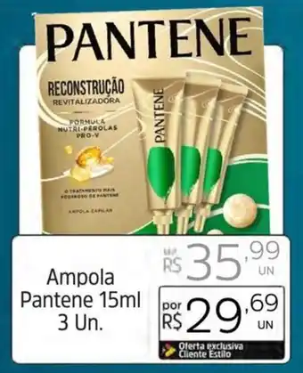 Supermercado Dalben Ampola Pantene 15ml 3 Un. oferta
