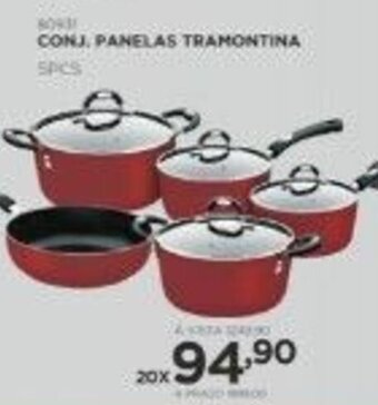 Benoit Conj. Panelas Tramontina 5pcs oferta