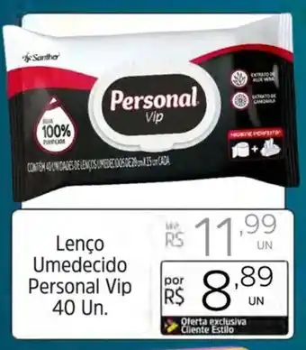 Supermercado Dalben Lenço Umedecido Personal Vip 40 Un. oferta