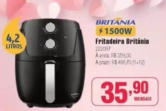Berlanda BRITANIA 1500W Fritadeira Britânia oferta