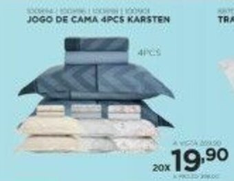 Benoit Jogo de Cama 4pcs Kartsen oferta