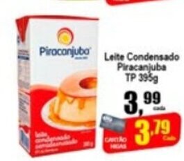Higa's Supermercado Leite Condensado Piracanjuba 395g oferta