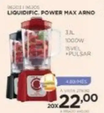 Benoit Liquidificador Power Max Arno 3.3L oferta