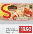 Extra Hiper File-mignon suino congelado Sadia 1kg oferta