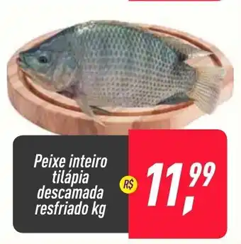 Frangolândia Peixe Inteiro Tilapia descamada resfriada 1kg oferta