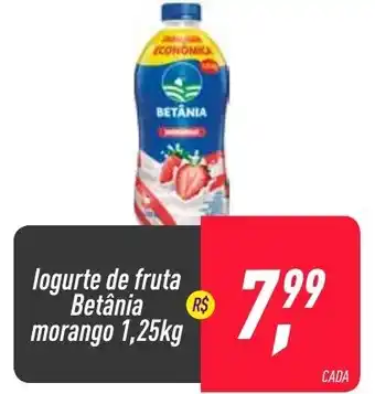 Frangolândia Iogurte de fruta Betania morango 1.25kg oferta