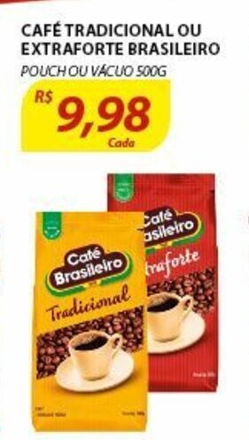 Cafe Tradicional ou Extraforte Brasileiro 500g