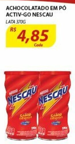 Assaí Atacadista Achocolatado em po Activ-Go Nescau 370g oferta