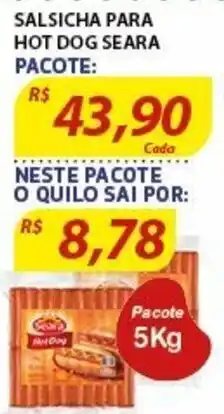 Salsicha Para Hot Dog Seara 5kg