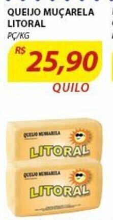 Assaí Atacadista Queijo Mucarela Litoral 1kg oferta