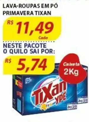 Assaí Atacadista Lava-roupas em po Primavera Tixan oferta