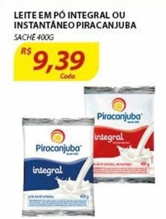 Assaí Atacadista Leite em po integral ou Instantaneo Piracanjuba 400g oferta