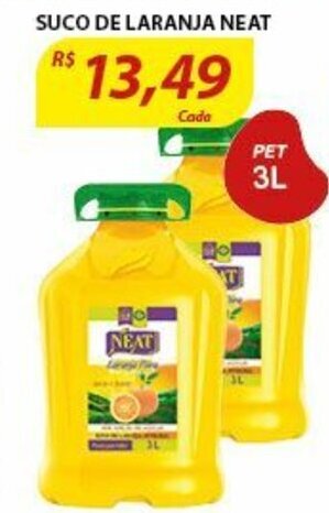 Assaí Atacadista Suco de Laranja Neat 3L oferta
