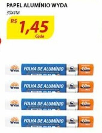 Assaí Atacadista Papel Aluminio Wyda 30cmx4m oferta
