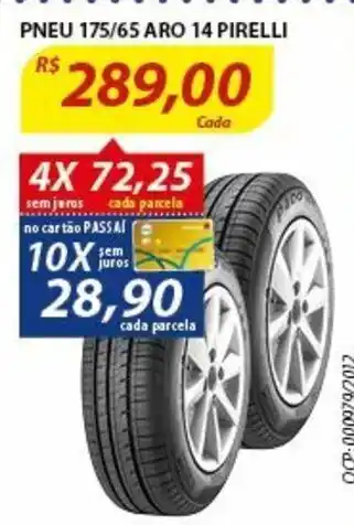 Pneu 175/65 Aro 14 Pirelli