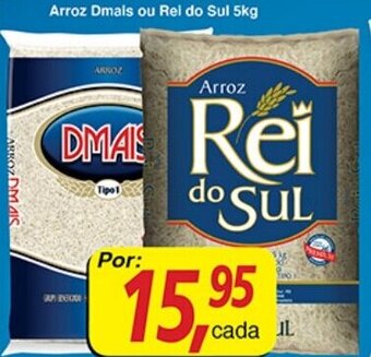 Supermercados Guanabara Arroz Dmais ou Rei do Sul 5kg oferta