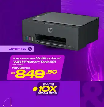 Impressora Multifuncional WiFi HP Smart Tank 581