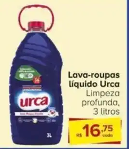 Lava-roupas Líquido Urca Limpeza profunda, 3 litros