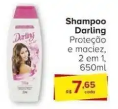 Carrefour Shampoo Darling Proteção e maciez, 2 em 1 650ml oferta