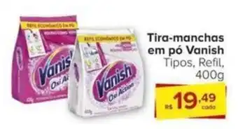 Carrefour Tira-manchas em pó Vanish Tipos, Refil, 400g oferta