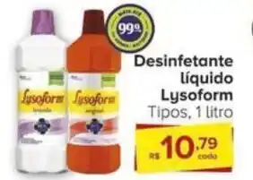 Carrefour Desinfetante Líquido Lysoform Tipos, 1 litro oferta