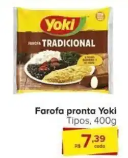 Carrefour Farofa pronta Yoki Tipos, 400g oferta