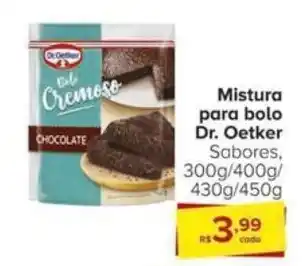 Carrefour Mistura para bolo Dr. Oetker Sabores, 300g/400g/ 430g/450g oferta