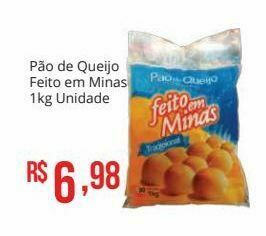 Pão de queijo feito em minas 1kg
