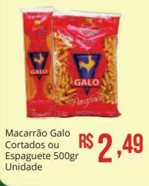 Mart Minas Macarrão galo cortados ou espaguete 500gr oferta