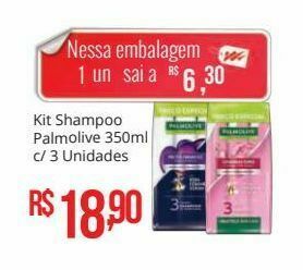 Mart Minas Kit shampoo palmolive 350ml c/ 3 unidades oferta
