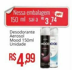 Mart Minas Desodorante aerosol mood 150ml oferta