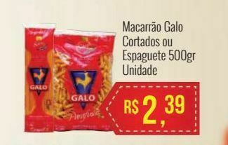 Mart Minas Macarrão galo cortados ou espaguete 500gr oferta