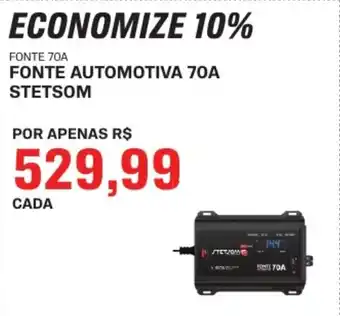 FONTE AUTOMOTIVA 70A STETSOM