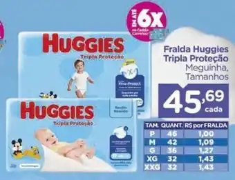 Carrefour Fralda Huggies Tripla Proteção oferta