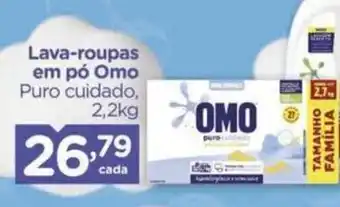 Carrefour Lava-roupas em pó Omo Puro cuidado, 2,2kg oferta