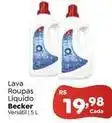 Novo Atacarejo Becker - lava roupas líquido oferta