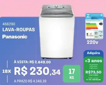 Lojas Certel LAVA-ROUPAS Panasonic oferta