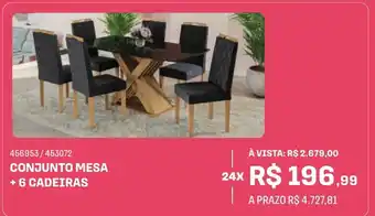 Lojas Certel CONJUNTO MESA +6 CADEIRAS oferta