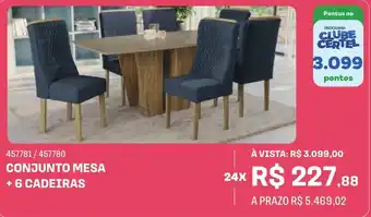 Lojas Certel CONJUNTO MESA +6 CADEIRAS oferta