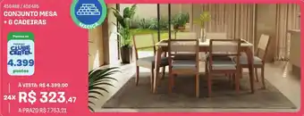 Lojas Certel CONJUNTO MESA + 6 CADEIRAS oferta