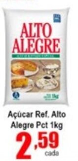 Higa's Supermercado Acucar Ref. Alto Alegre Pct 1kg oferta