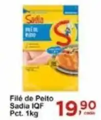 Rossi Supermercado Filé de Peito Sadia IQF Pct. 1kg oferta