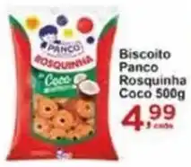 Rossi Supermercado Biscoito Panco Rosquinha Coco 500g oferta