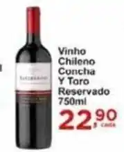 Rossi Supermercado Vinho Chileno Concha Y Toro Reservado 750ml oferta