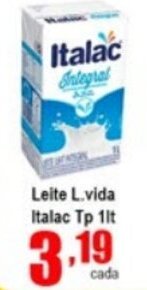 Higa's Supermercado Leite L.vida Italac Tp 1L oferta