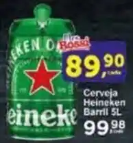 Rossi Supermercado Cerveja Heineken Barril 5L oferta