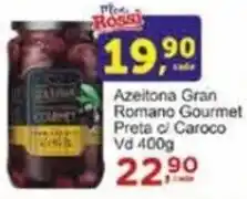 Rossi Supermercado Azeitona Gran Romano Gourmet Preta c/ Caroco Vd 400g oferta