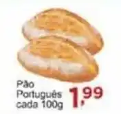 Rossi Supermercado Pão Portugues cada 100g oferta