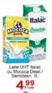 Rossi Supermercado Leite UHT Italac ou Mococa Desn Semidesn. 1L oferta